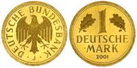 1 marka w złocie 2001/J, Hamburg, złoto 12.03 g