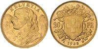20 franków 1935/B, złoto 6.45 g