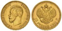 10 rubli 1911, złoto 8.60 g