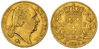 20 franków 1824/A, Paryż, złoto 6.41 g