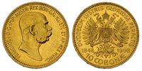 10 koron 1908, złoto 3.38 g