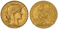 20 franków 1911/A, Paryż, złoto 6.44 g