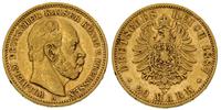 20 marek 1887/A, Berlin, złoto 7.92 g