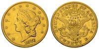 20 dolarów 1876/S, San Francisco, złoto 33.40 g