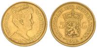 5 guldenów 1912, złoto 3.34 g