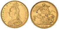 funt 1889, Londyn, złoto 7.96 g