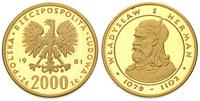 2.000 złotych 1981, Władysław Herman, złoto 8.04