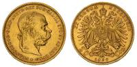 20 koron 1899, złoto 6.74 g