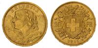20 franków 1911, złoto 6.45 g