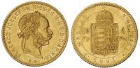 10 franków=4 forinty 1891/KB, Kremnica, złoto
