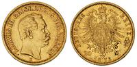 20 marek 1872 / H, złoto 7.93 g, Jaeger 214