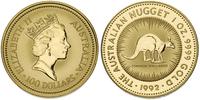 100 dolarów 1992, złoto 31.12 g, Fr. 59