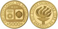 5.000 dinarów 1984, Zimowe Igrzyska Olimpijskie 