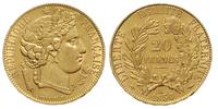 20 franków 1850/A, Paryż, złoto 6.41 g