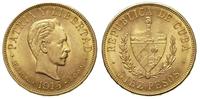 10 peso 1915, złoto 16.70 g, rzadszy rocznik