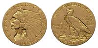 2 1/2 dolara 1909, złoto 4.14 g