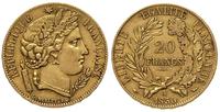 20 franków 1850, Paryż, złoto 6.39 g
