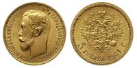 5 rubli 1901, Petersburg, złoto 4.30 g