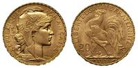20 franków 1911/A, Paryż, złoto 6.45 g