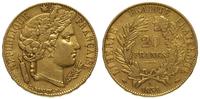 20 franków 1851 / A, Paryż, złoto 8.39 g, Fr. 56