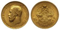 10 rubli 1903 litery AR, Petersburg, złoto 8.60 