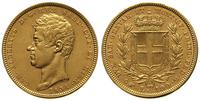 100 lirów 1834, Turyn, złoto 32.23 g, Kr. 117.2