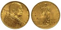 100 lirów 1934, złoto 8.80 g, rzadkie, wybito ty