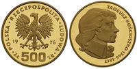 500 złotych 1976, Tadeusz Kościuszko, złoto 29.8