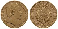 10 marek 1876 / D, Monachium, złoto 3.90 g, Jaeg