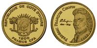 1500 franków 2007, Fryderyk Chopin, złoto 1.02 g