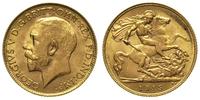 1/2 funta 1915, Londyn, złoto 3.99 g, Friedberg 