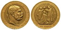 100 koron 1907, Kremnica, złoto 33.86 g