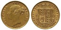 1/2 funta 1876, złoto 3.98 g , Fr. 389.f