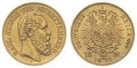10 marek 1873/F, Stuttgart, złoto 3.97 g, Fr. 38