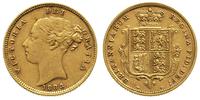 1/2 funta 1883, Anglia, złoto 3.97 g, Fr. 389