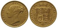 1/2 funta 1873, Londyn, złoto 3.91 g, KM 389.f