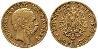 10 marek, 1877, Drezno, złoto 3.93 g, Jaeger 261