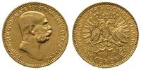 10 koron, 1908, Wiedeń, złoto 3.38 g, Friedberg 