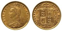 1/2 funta 1890, złoto 3.97 g, piękne, Fr. 393