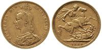 funt 1889/M, Melbourne, złoto 7.93 g, Fr. 20