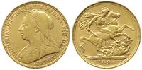 funt 1894, Londyn, złoto 7.96 g, Fr. 396