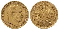 10 marek 1872/B, Hanower, złoto 3.95 g, J. 242