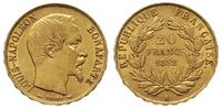 20 franków 1852/A, Paryż, złoto 6.43 g