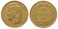 20 franków 1834/A, Paryż, złoto 6.41 g