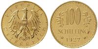 100 szylingów 1927, Wiedeń, złoto 23.53 g, Fr. 5