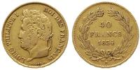 40 franków 1834/A, Paryż, złoto 12.84 g, Gadoury