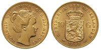 10 guldenów 1898, Utrecht, złoto 6.71 g, Fr. 348