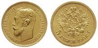 5 rubli 1902, Petersburg, złoto 4.30 g
