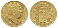 20 franków 1818/W, Lille, złoto 6.40 g