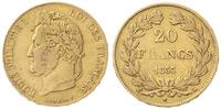 20 franków 1833/A, Paryż, złoto 6.42 g